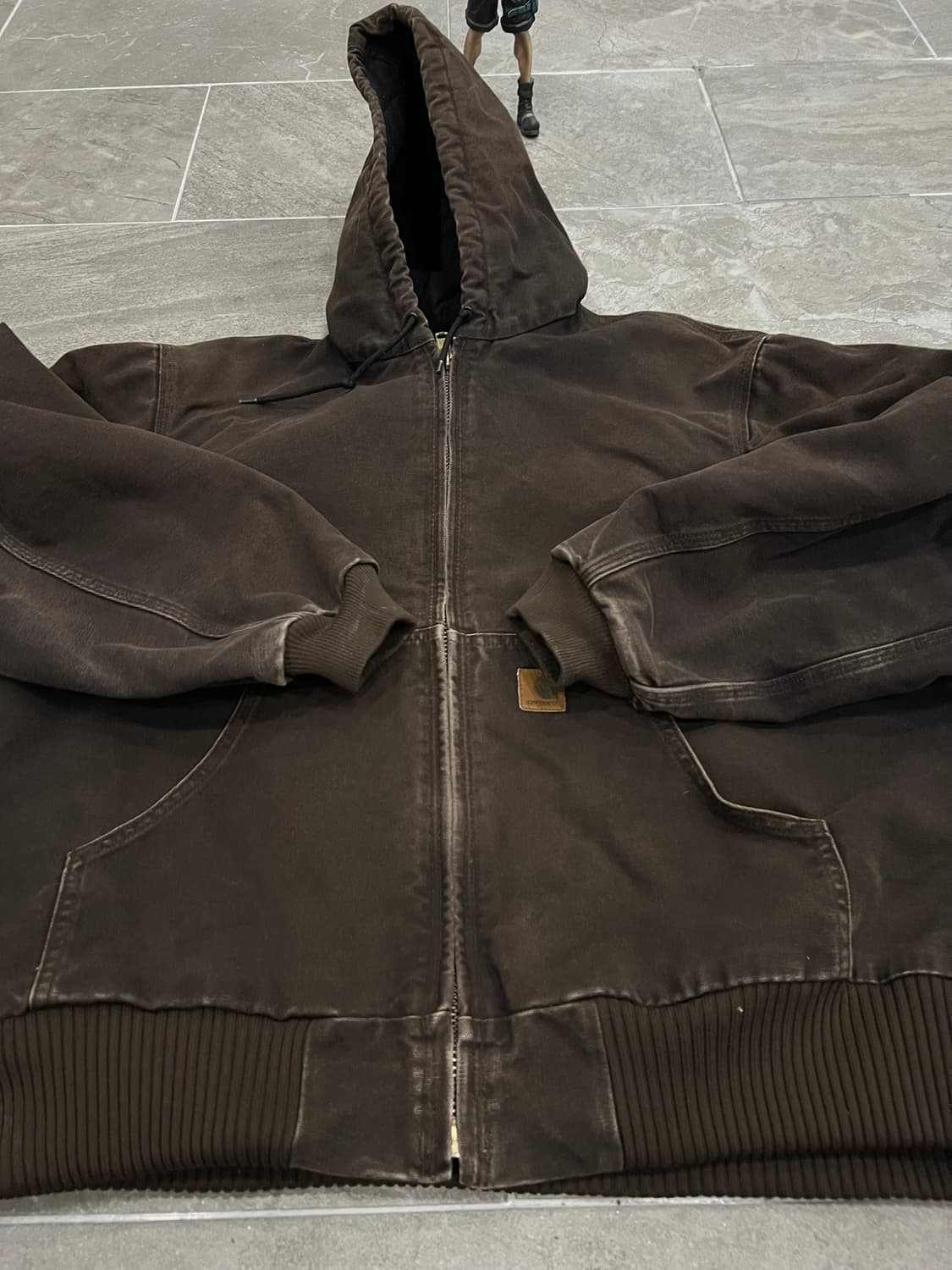 (L) 칼하트 덕 액티브 후드자켓 J130 DKB 다크브라운 상품이미지6