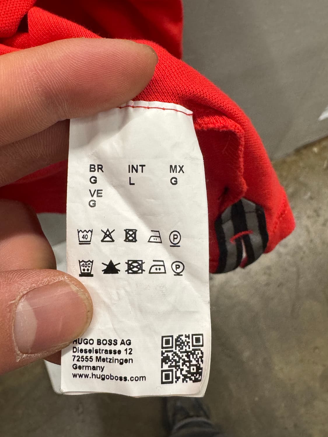 BOSS 보스 레드 반팔 폴로티 L 상품이미지5