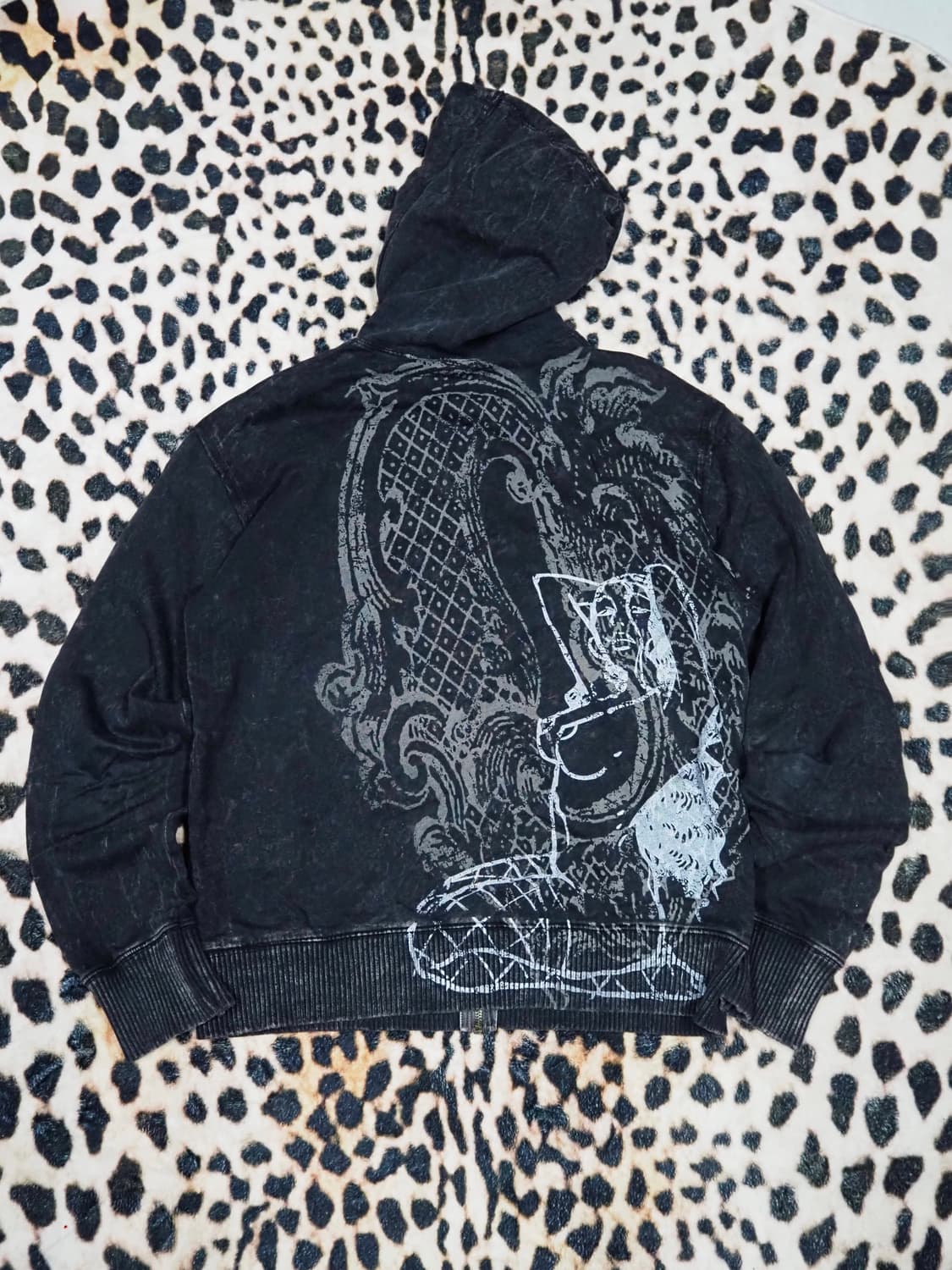 Y2k 펑크 스컬 후디 상품이미지2