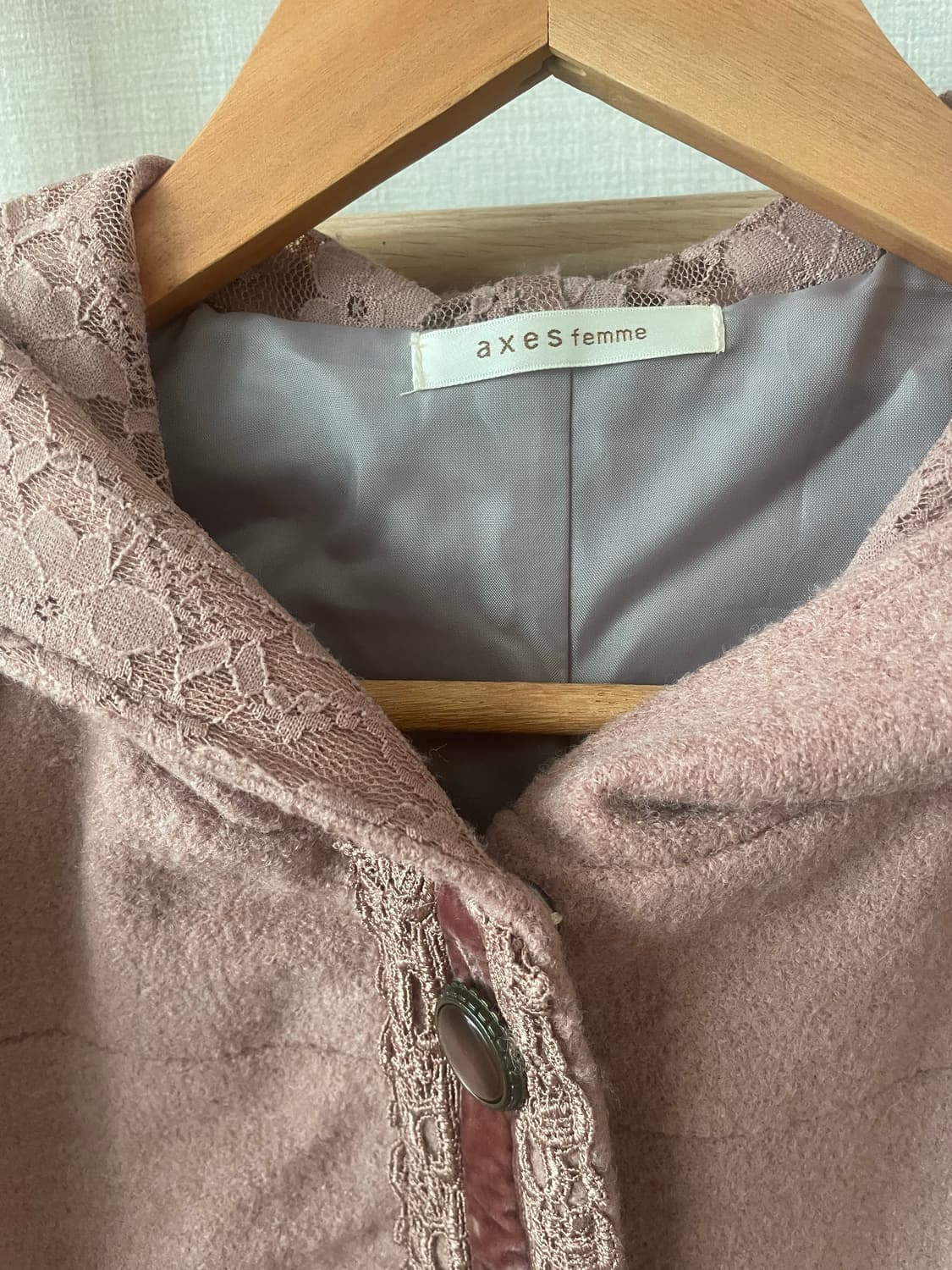 모리걸 빈티지 엑시즈팜 딸기초코 코트🤎💗 상품이미지3