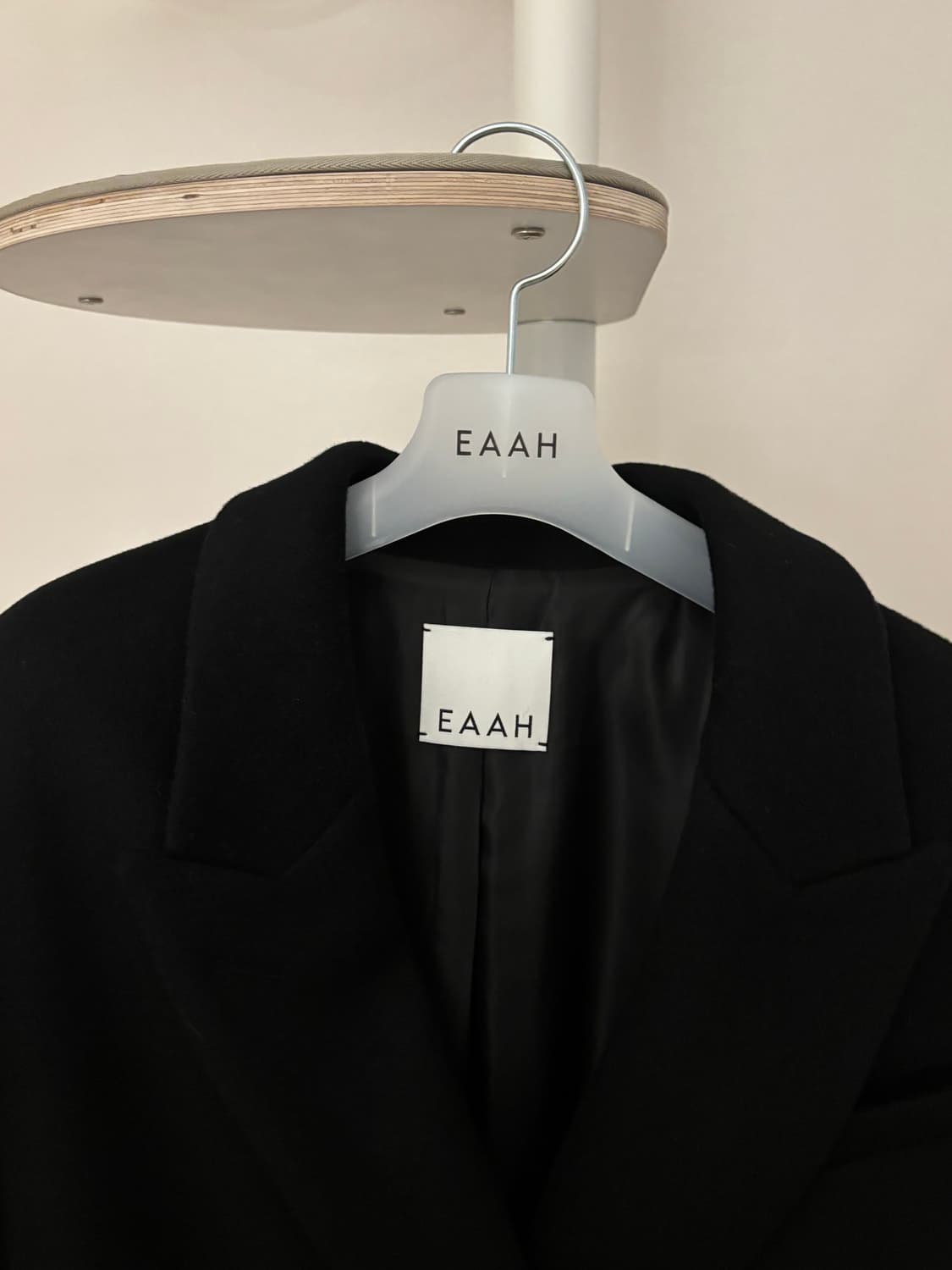 EAAH 이아 오버사이즈 더블 코트 블랙s 상품이미지6