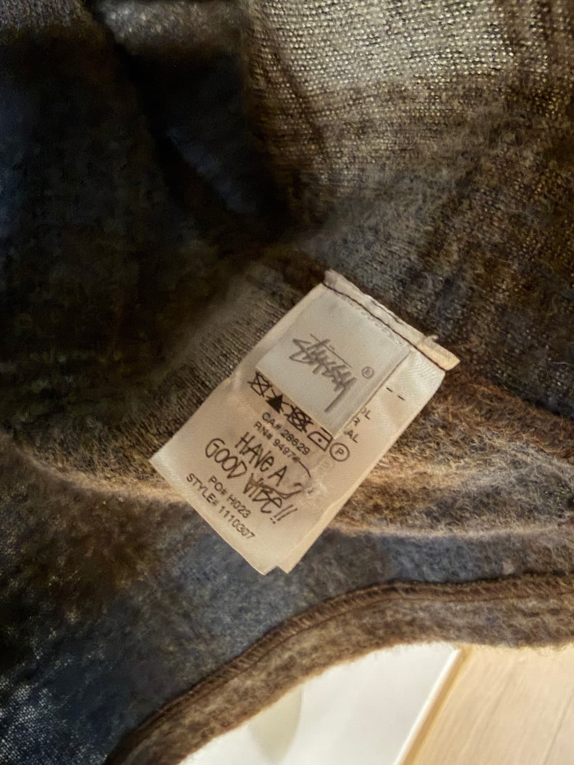 스투시 브러쉬드 울 플레이드 짚 셔츠 상품이미지5