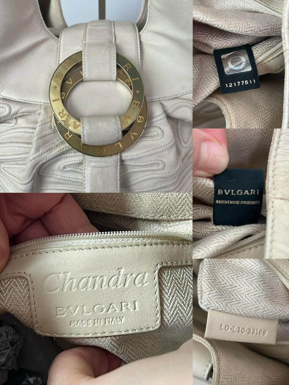불가리 찬드라 가죽 숄더백 상품이미지8