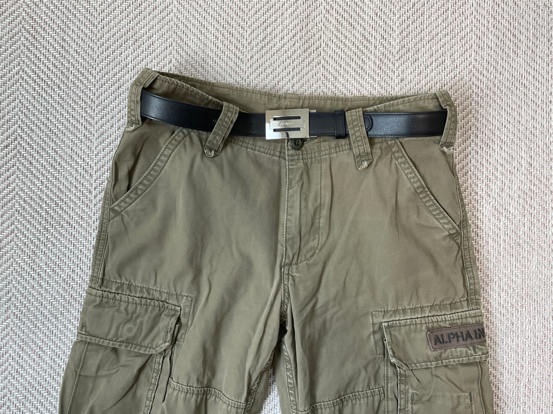 S.T. Dupont 실버 레더 벨트 J03821 상품이미지2