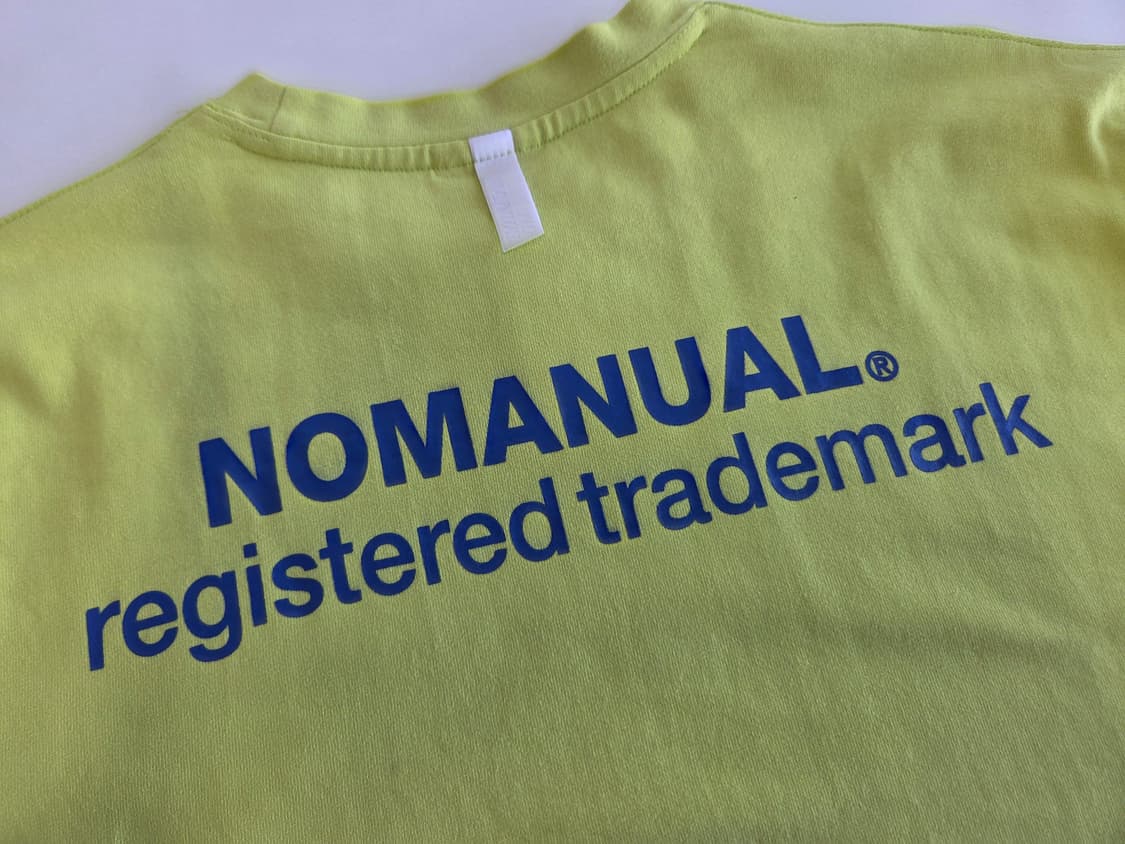 노매뉴얼 반팔티 네온 그린 L 상품이미지5