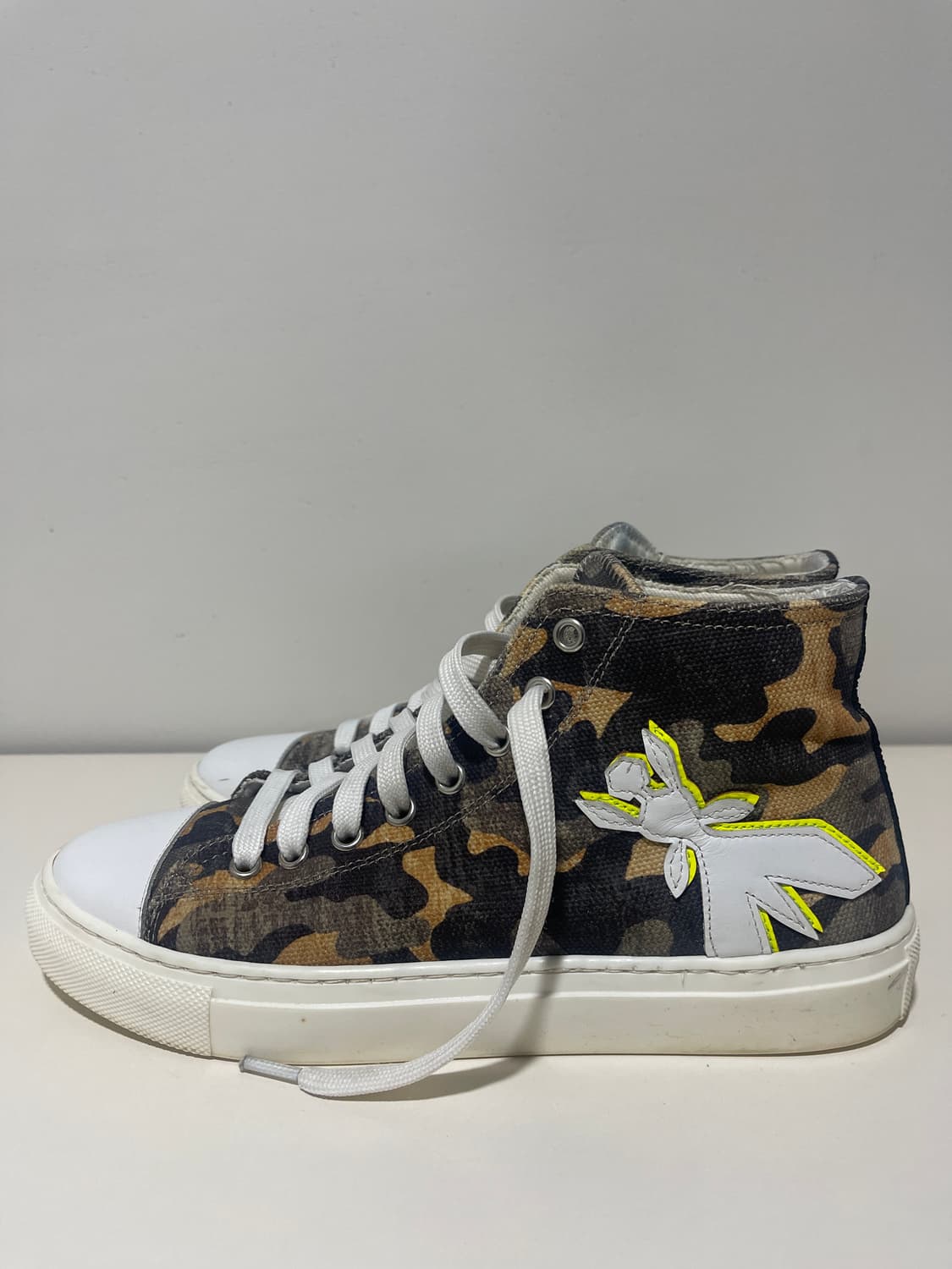 PATRIZIA PEPE 카모 하이탑 스니커즈 38 상품이미지4