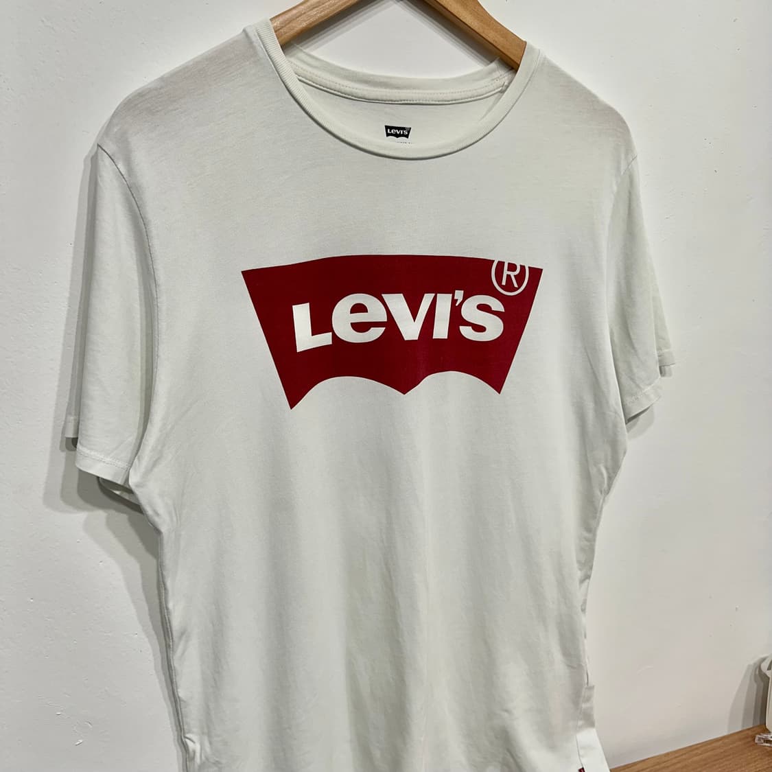 리바이스 levis 빅로고 반팔 티셔츠 화이트 상품이미지2