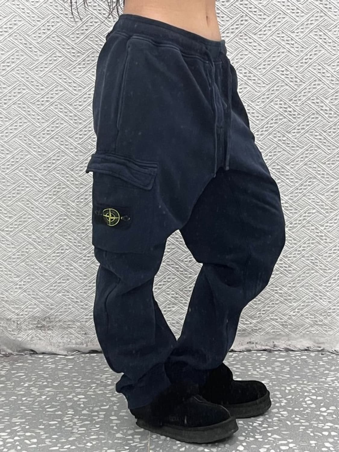 스톤 아일랜드 스트릿 힙합 와펜 조거 카고 스웻팬츠 35인치 C08625 상품이미지1