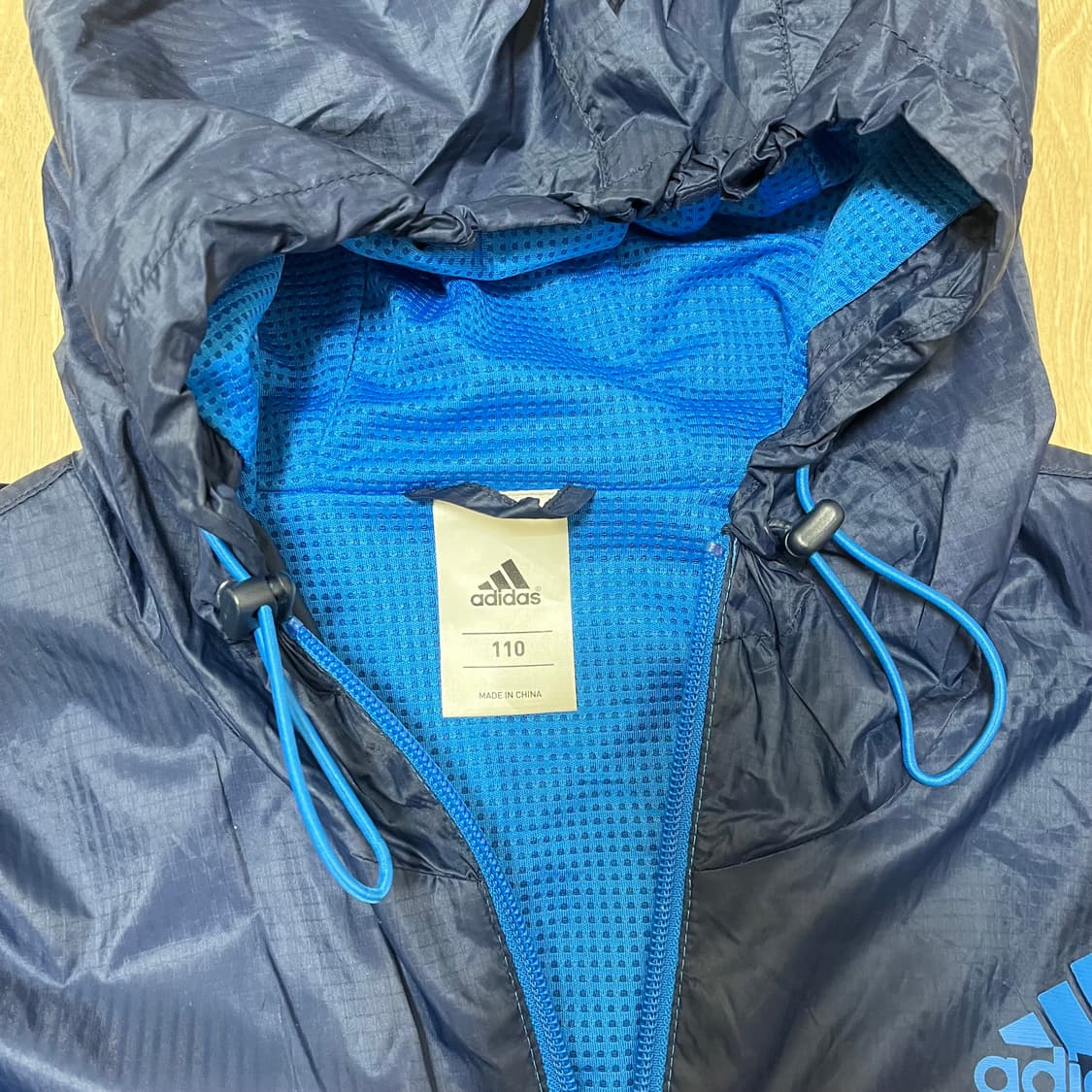 아디다스 남성 헤드 스트링 배색 바람막이 자켓 2XL(110) 상품이미지4