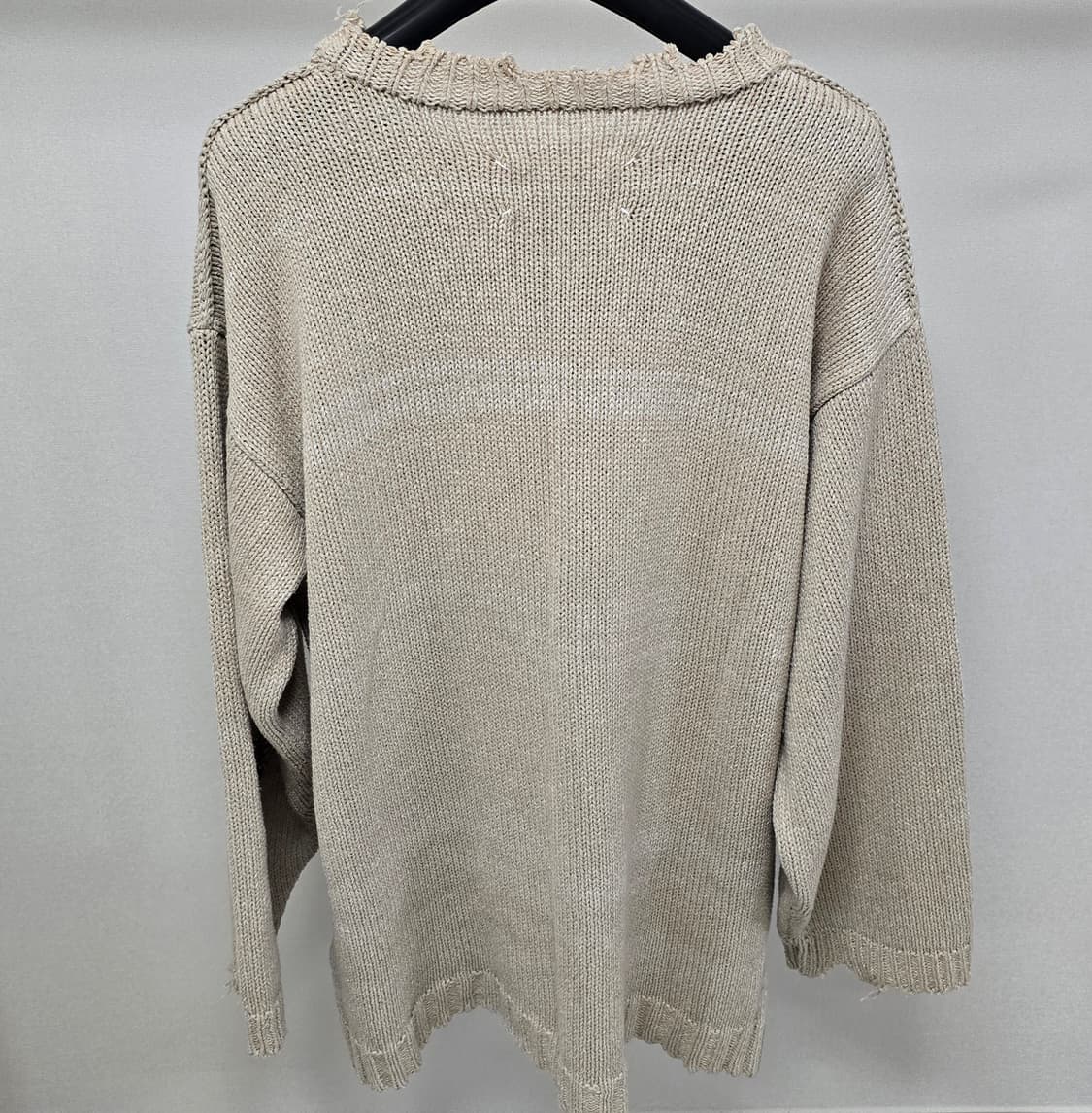 메종 마르지엘라 백 스티치 디스트레스드 니트 xxl사이즈 판매 상품이미지2