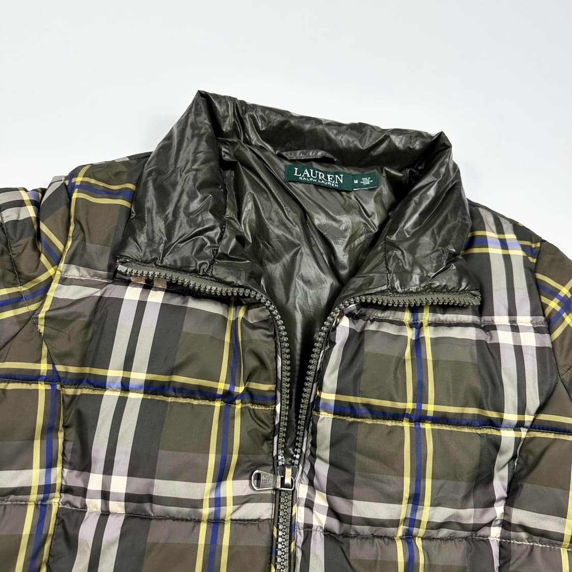 폴로 랄프로렌 RL 클래식 체크 패딩 점퍼 (M 여성추천) 상품이미지3