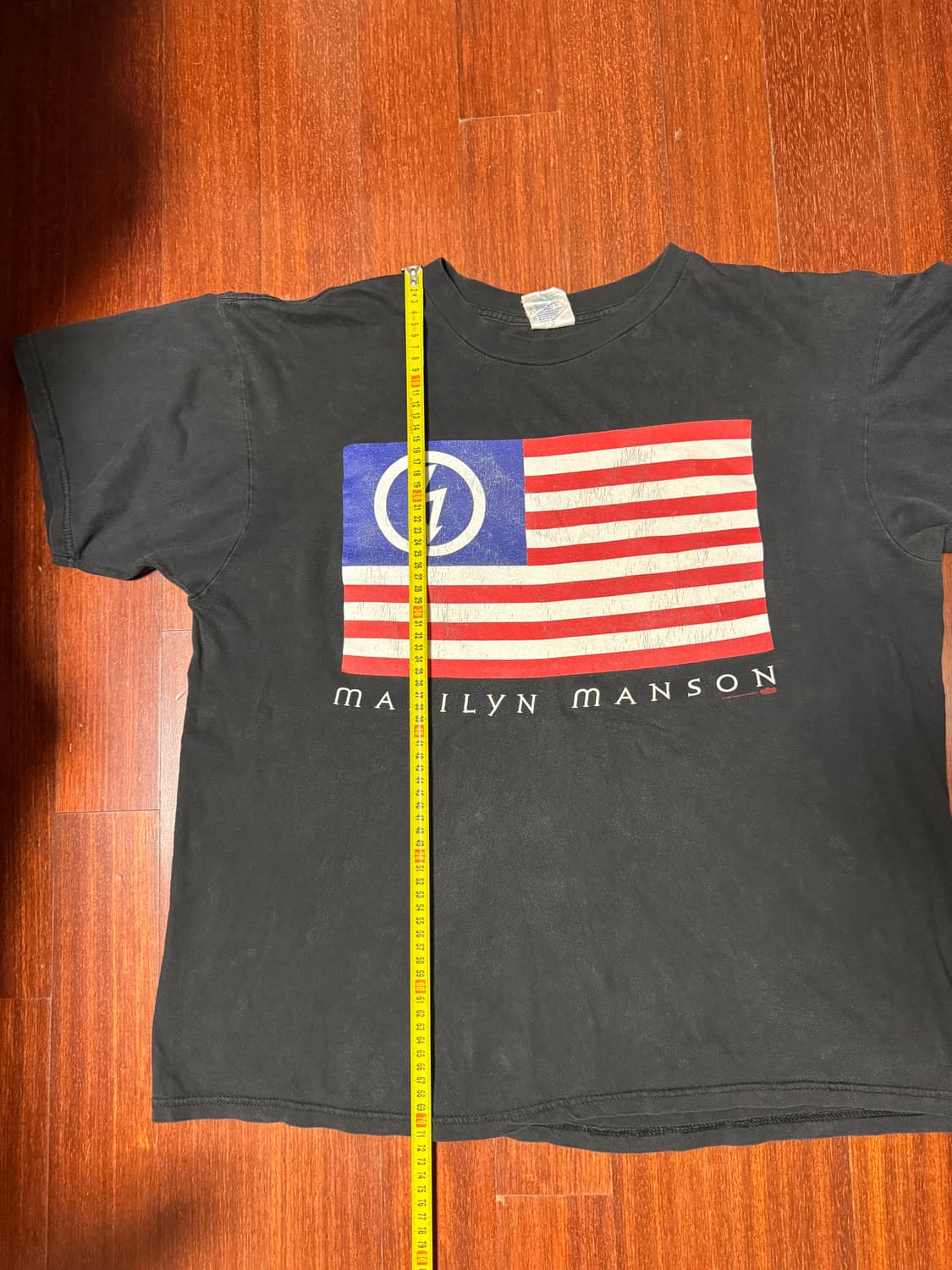 [XL] 마릴린 맨슨 Anti Christ Super Star 성조기티 상품이미지7