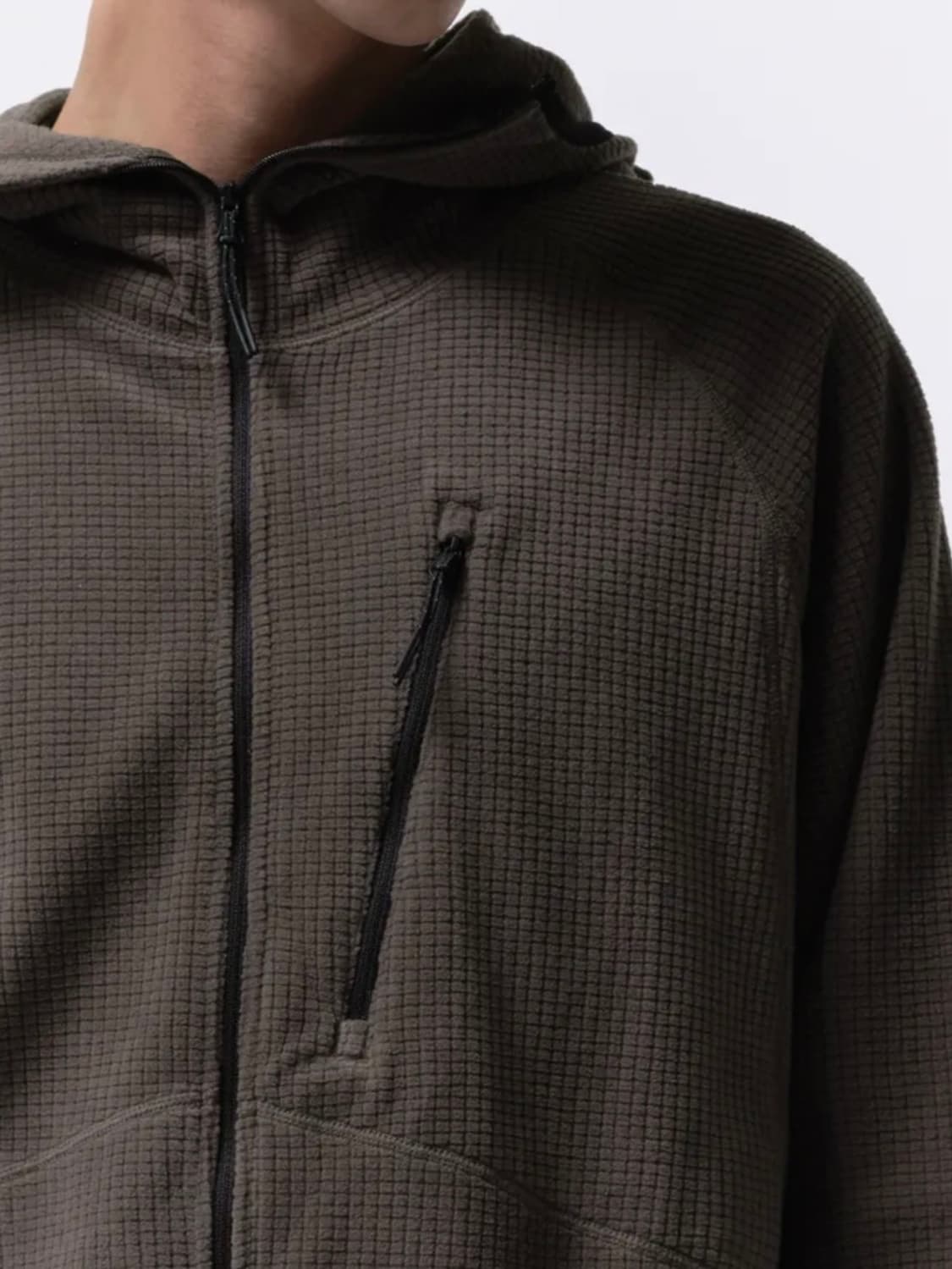 시티 레저 폴라 플리스 바라클라바 후디드 집업 [머드 그레이] 상품이미지3