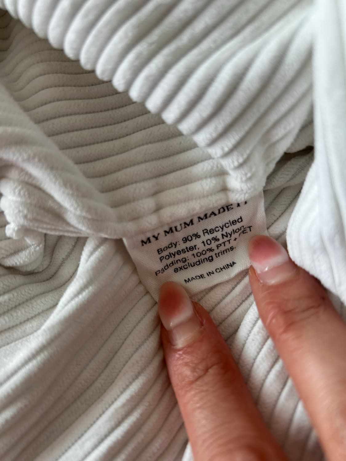 My Mum Made It 리사이클 코듀로이 푸퍼 자켓 상품이미지6