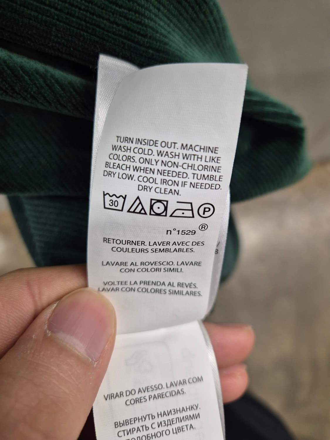 폴로 랄프로렌 그린 코듀로이 카라티 L 상품이미지5