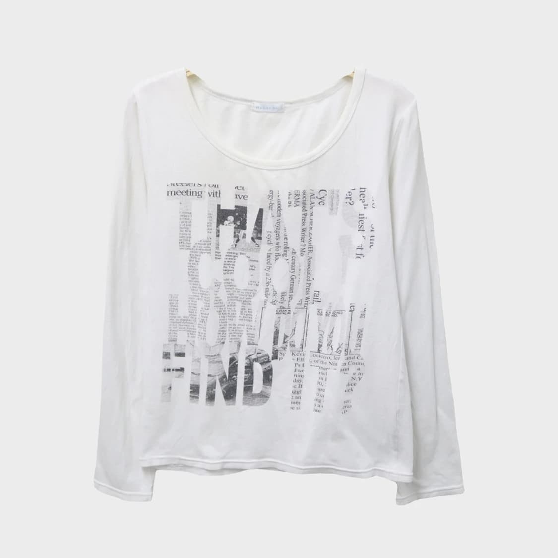 Relache y2k 프린트 롱슬리브 티셔츠 64519 상품이미지1