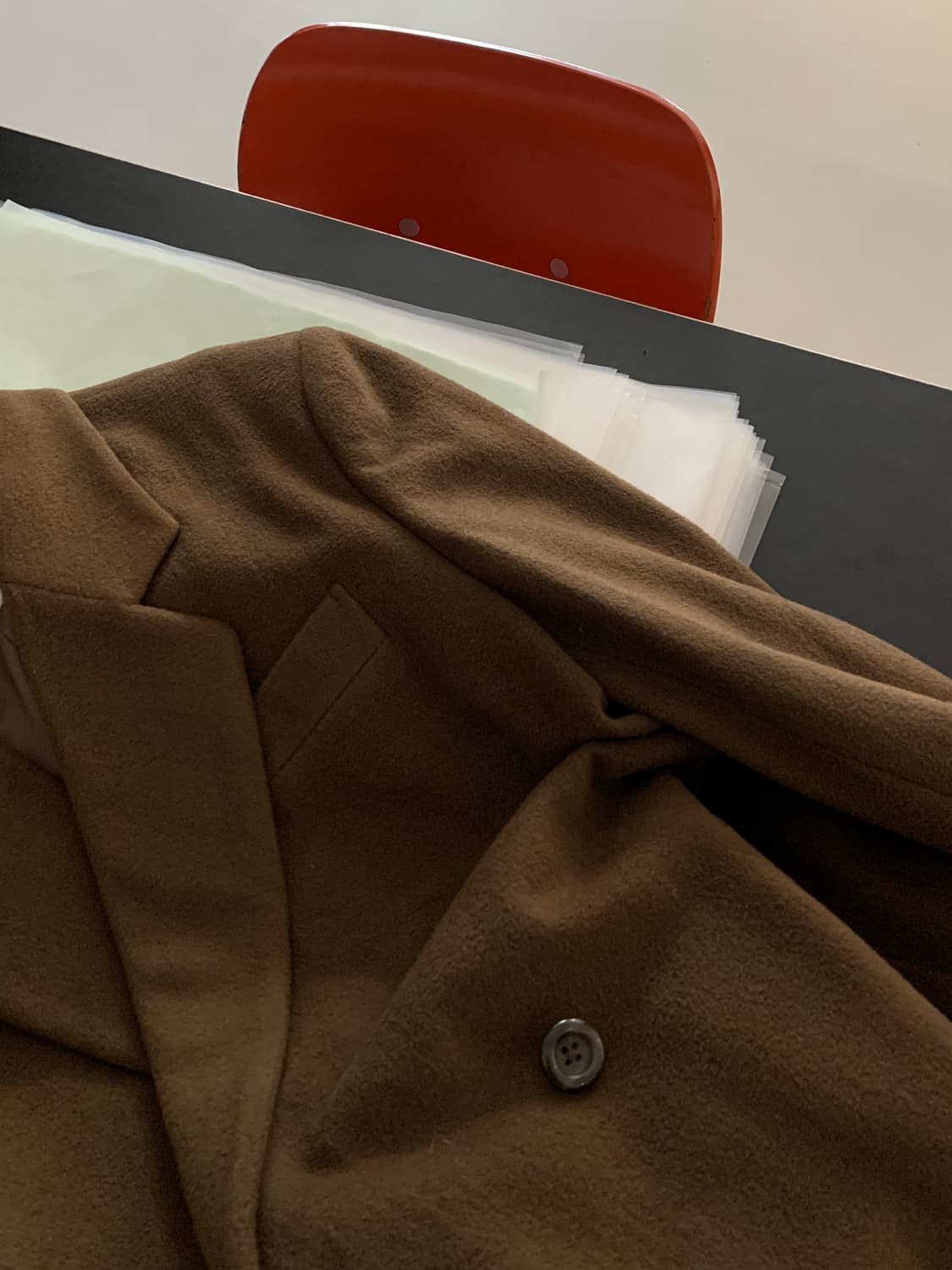 80's "Burberry" wool x cashmere double L 상품이미지9