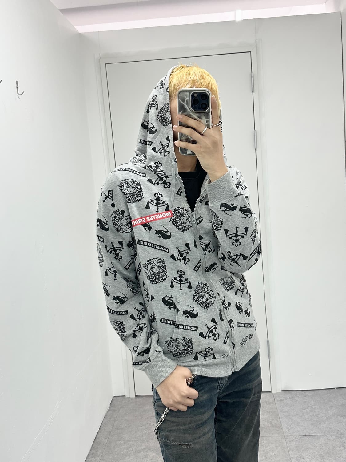 MONSTER STRIKE graphic printing hoodie 상품이미지6
