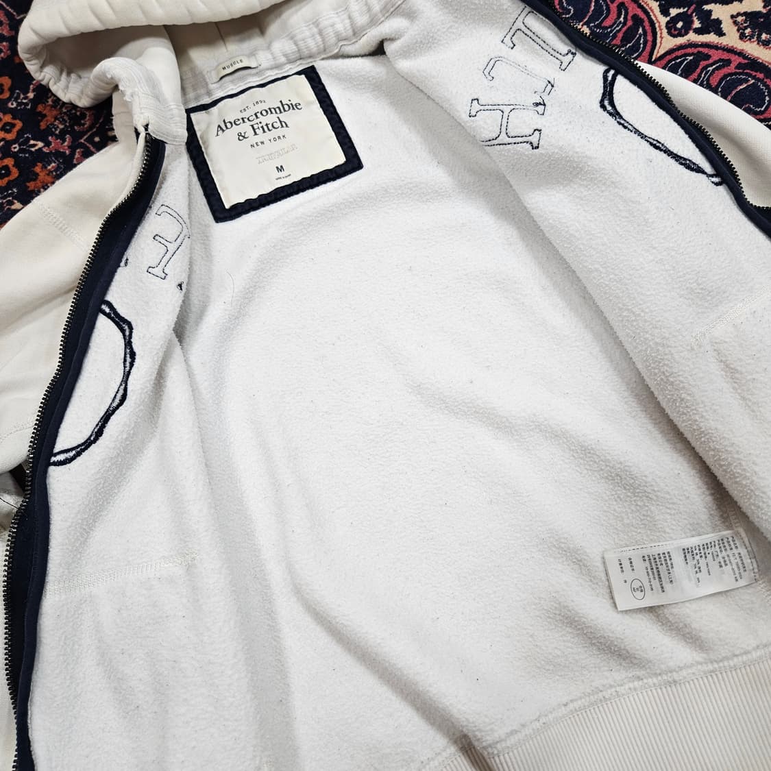 아베크롬비 Y2k 빈티지 기모 후드집업 M size 상품이미지4