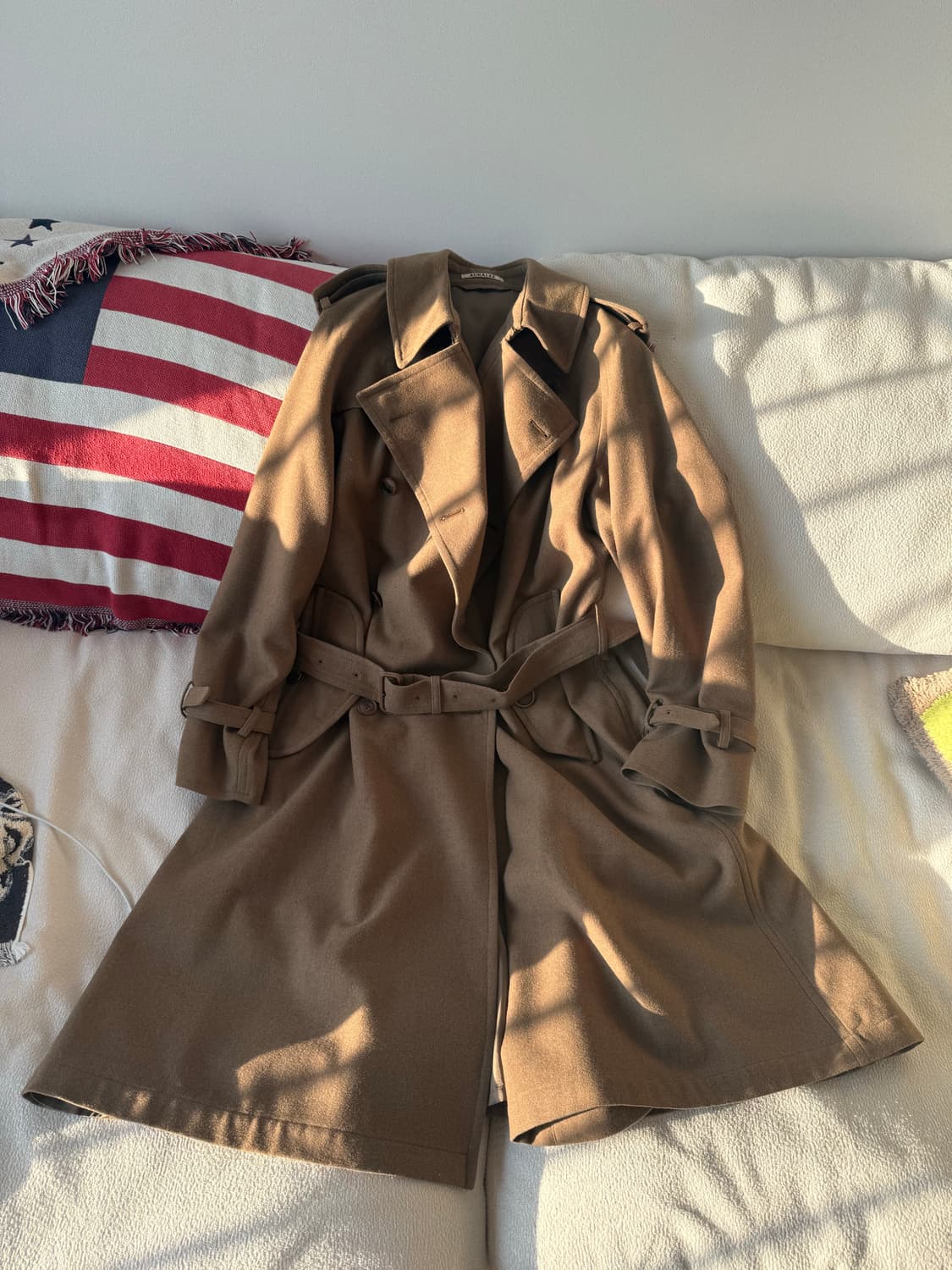 [3] 오라리 울 캐시미어 트렌치 코트 상품이미지1