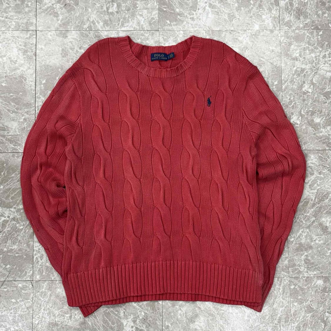 폴로 랄프로렌 신형 케이블 걸즈 크루넥 니트(L) 상품이미지2