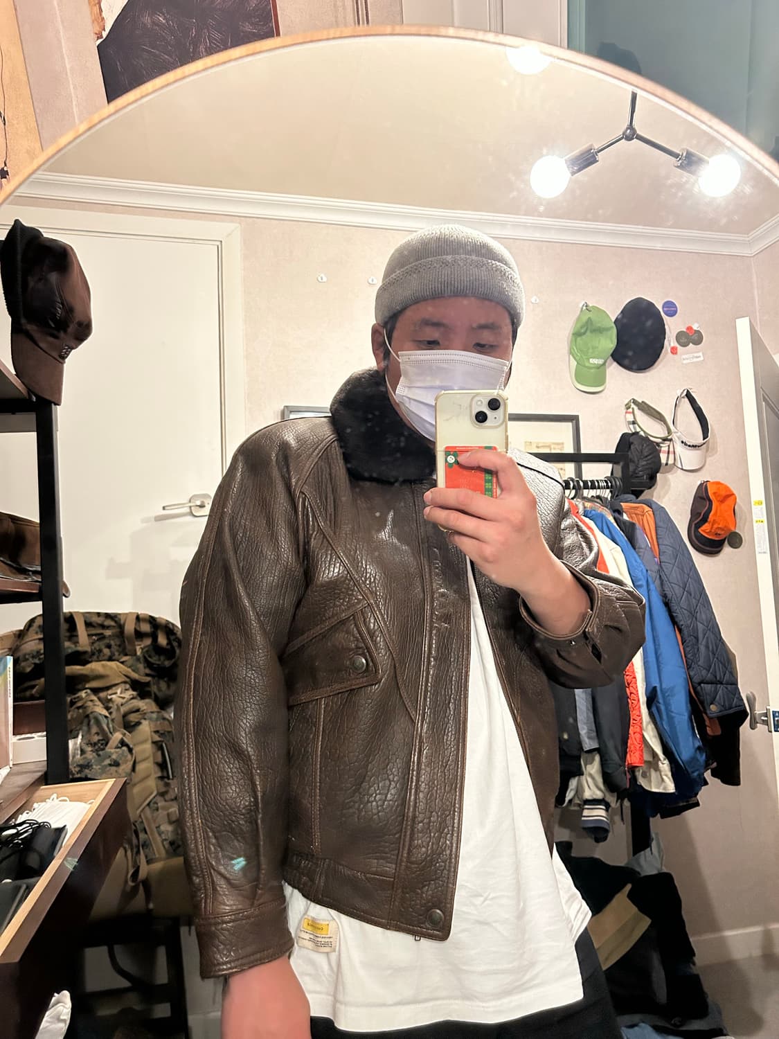90s 볼케이노 소가죽  빈티지 레더자켓   105 size 상품이미지10