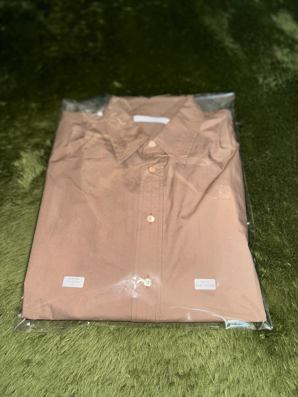 [L] SHIRTER 셔터 스티치 디테일 루즈 핏 셔츠 베이지 상품이미지10