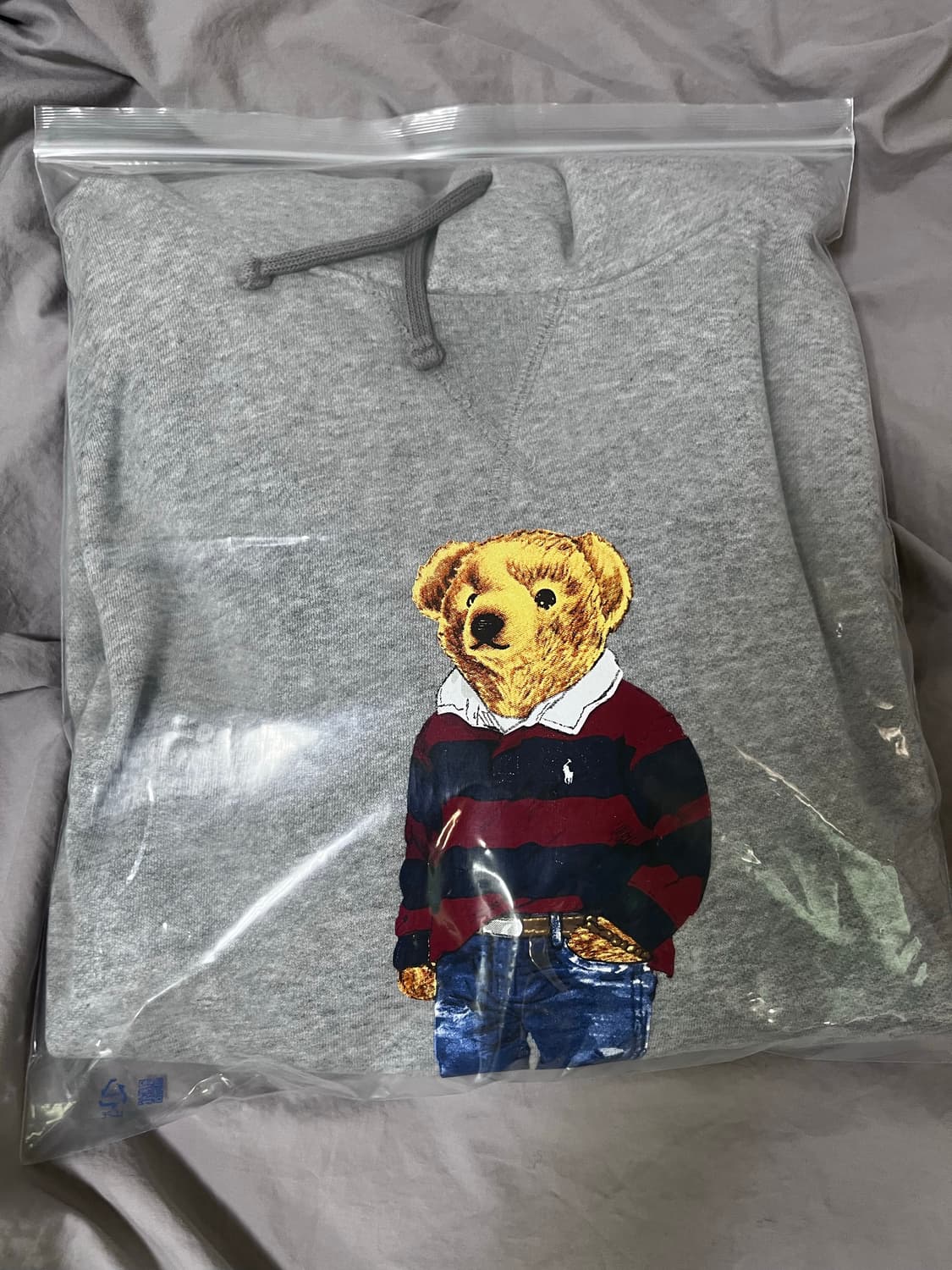 폴로 베어 후드티 후디 그레이 상품이미지4