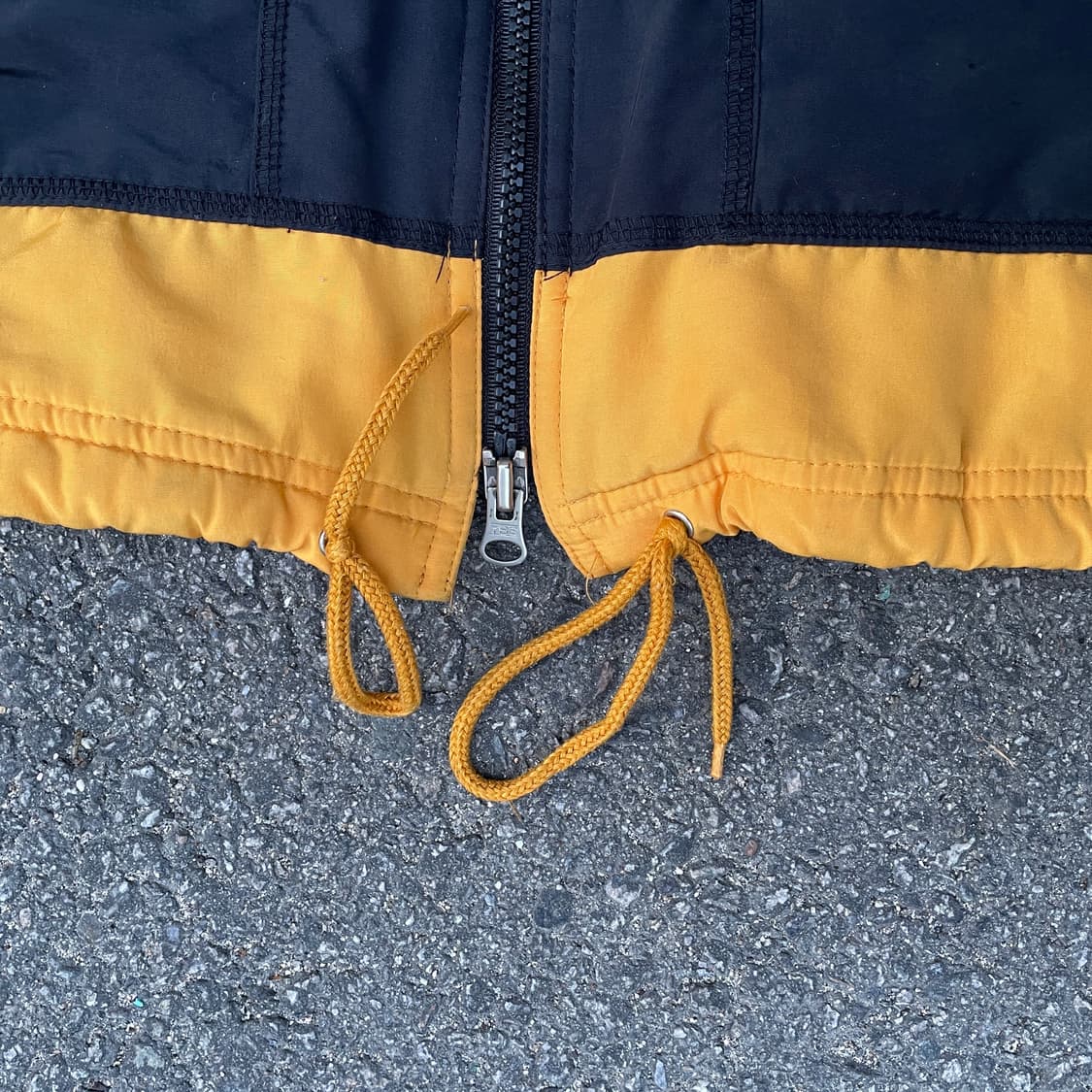 90s 나이키 베스킷볼 자수 빅로고 올드스쿨 투톤 배색 누빔 돕바 점퍼 상품이미지7