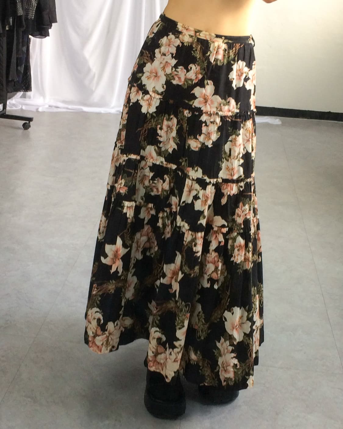 Flower pattern layer long skirt 상품이미지8