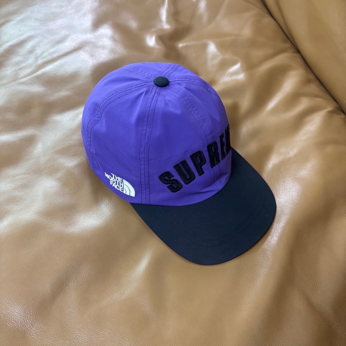 슈프림 노스페이스 고어텍스 6패널 볼캡 모자 아크 로고 퍼플 블랙 상품이미지1