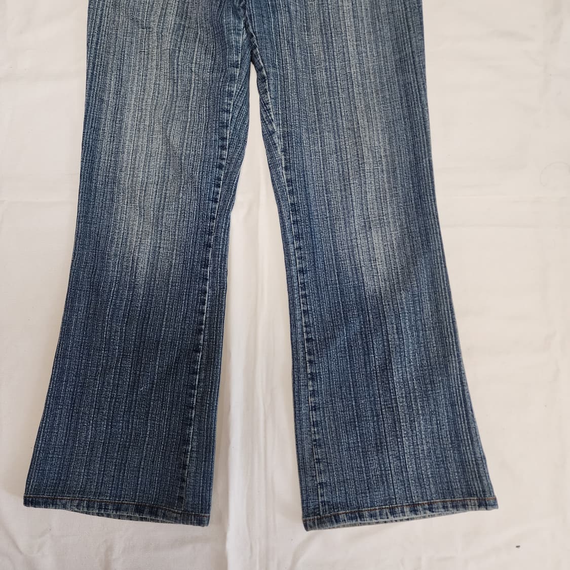 갸루 Y2k 스트라이프 연청 데님팬츠 상품이미지7