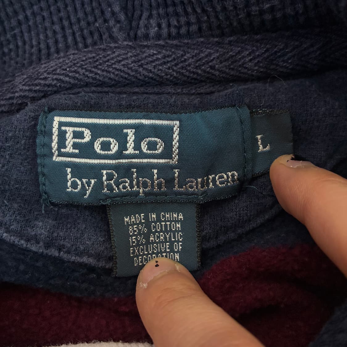 Polo  폴로 랄프로렌 자수 00,s 스트라이프 럭비 후드티  상품이미지5