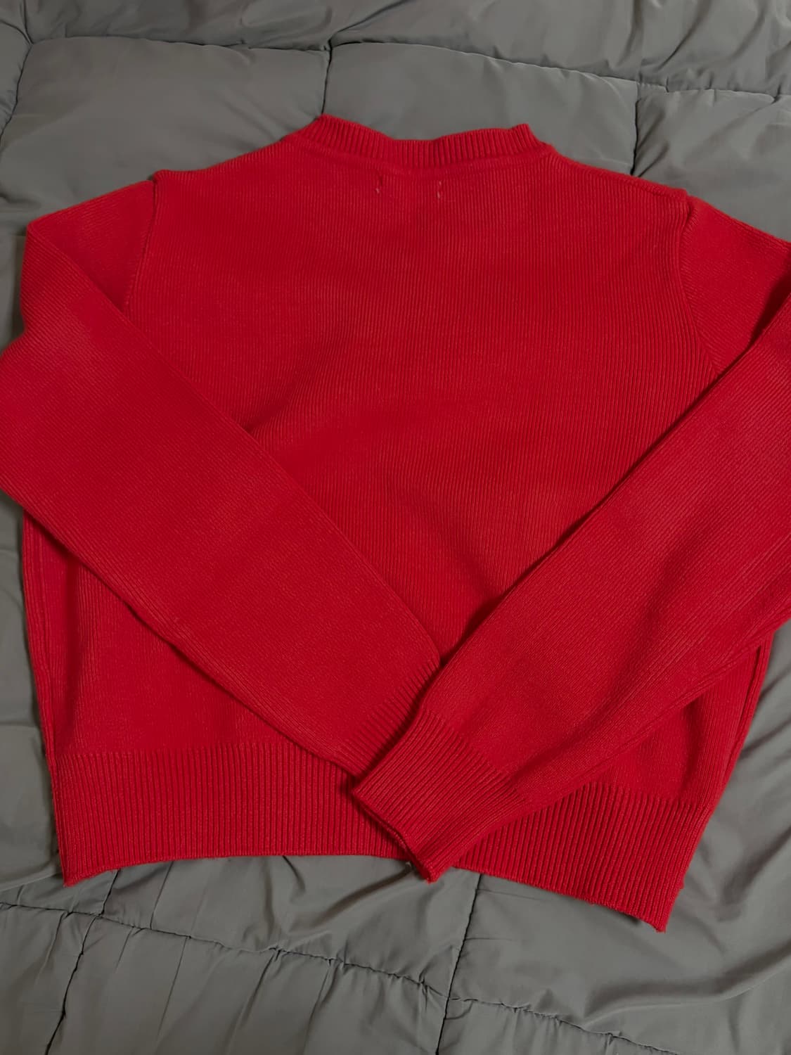 베이델리 데이 라운드 펜던트 가디건 (레드) 상품이미지3