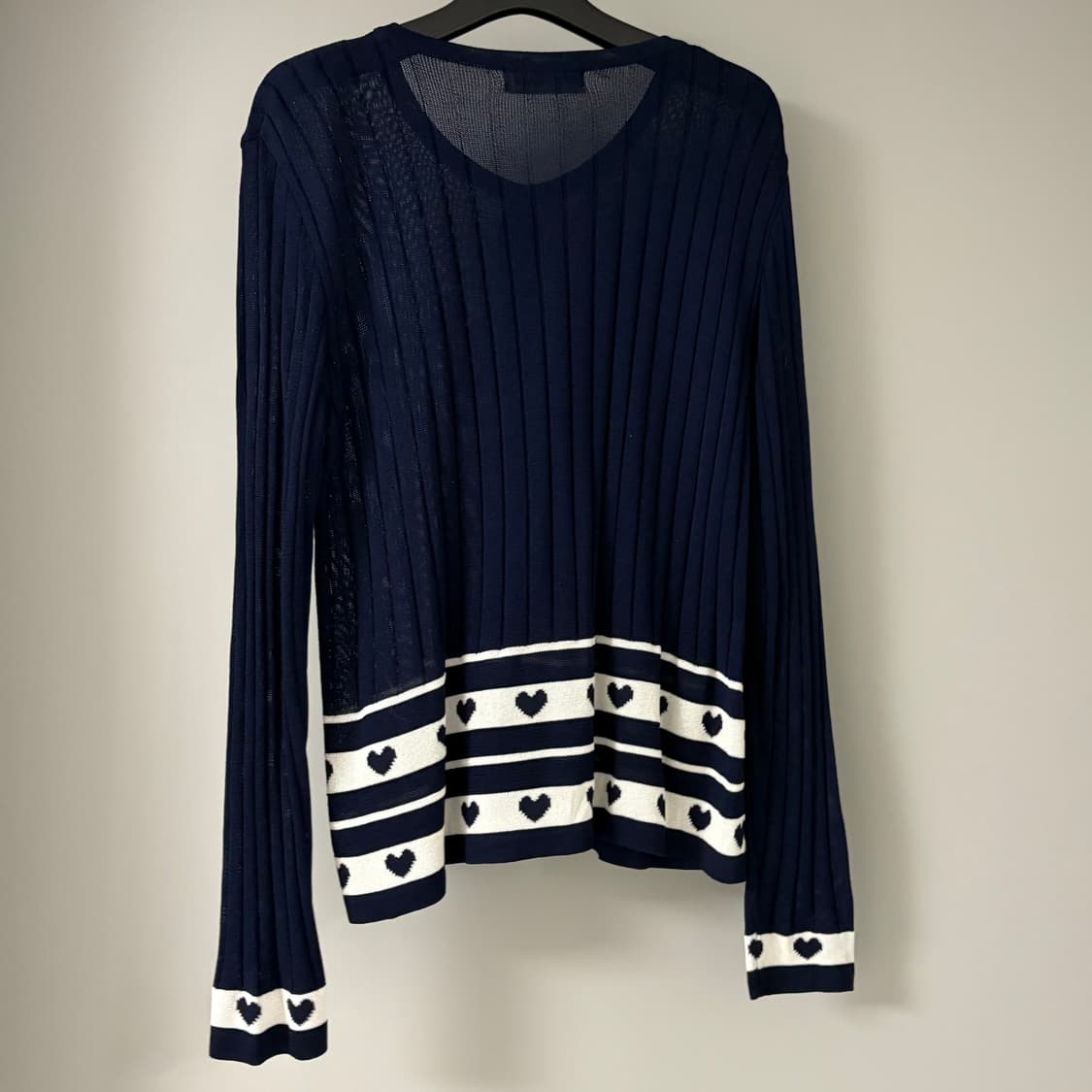 navy heart cardigan  상품이미지2
