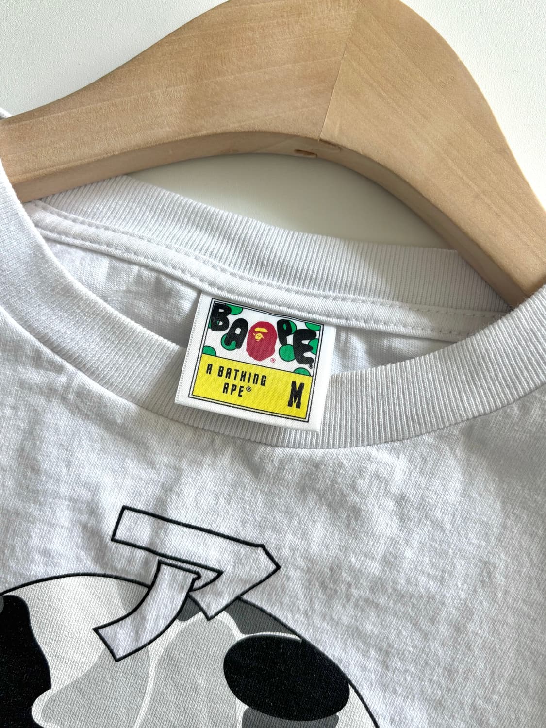 Bape 베이프 화이트 재패니즈 레터스 롱슬리브 상품이미지3