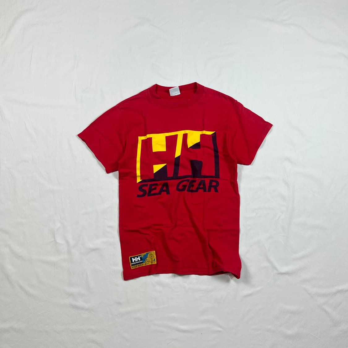 90‘s 헬리한센 sea gear hh 로고 반팔티 상품이미지1