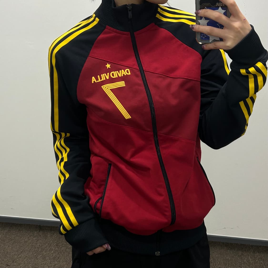 Adidas 아디다스 david villa 레드옐로우 배색져지 상품이미지2