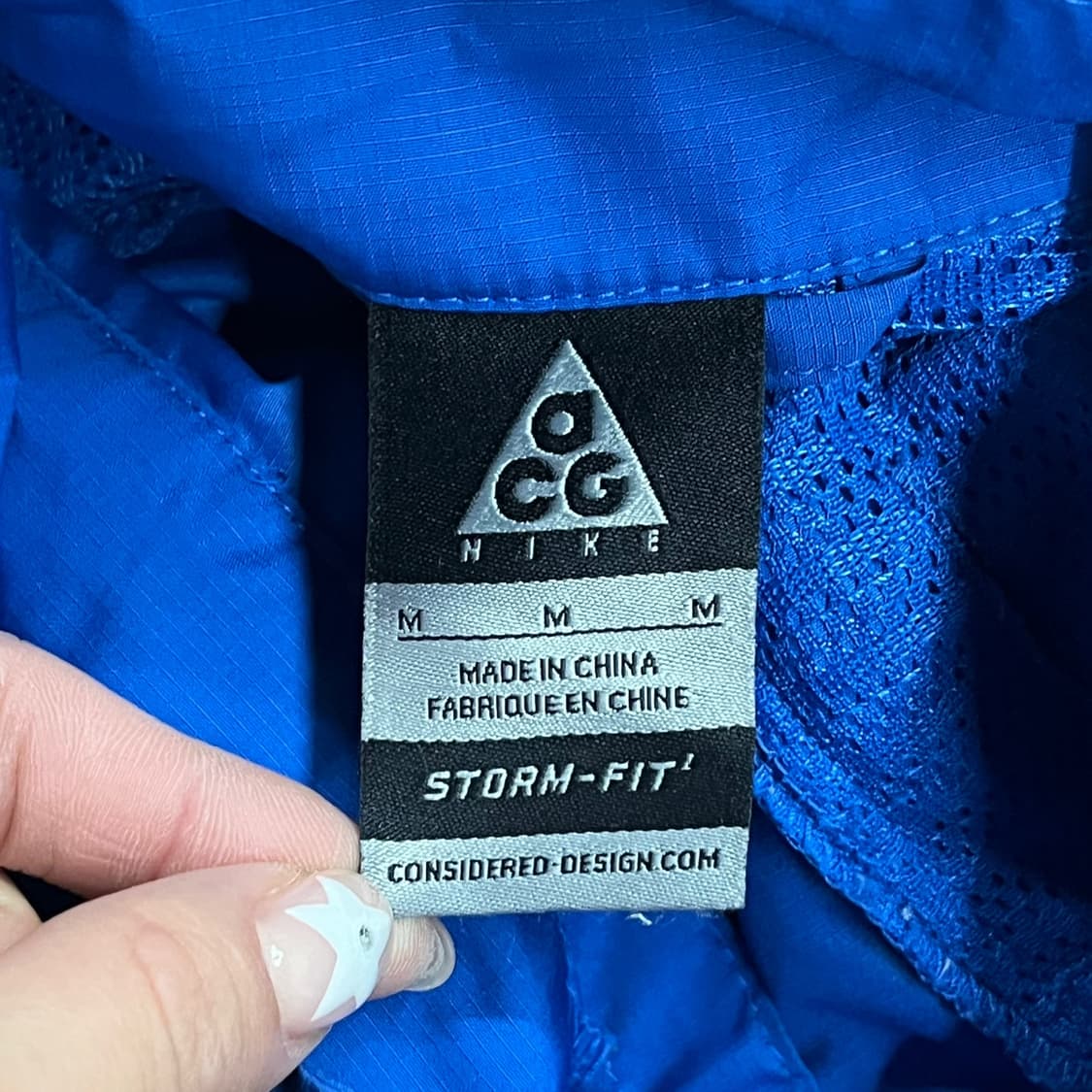 [정품/M] 나이키 ACG 블루 바람막이 후드 자켓 b15 상품이미지5