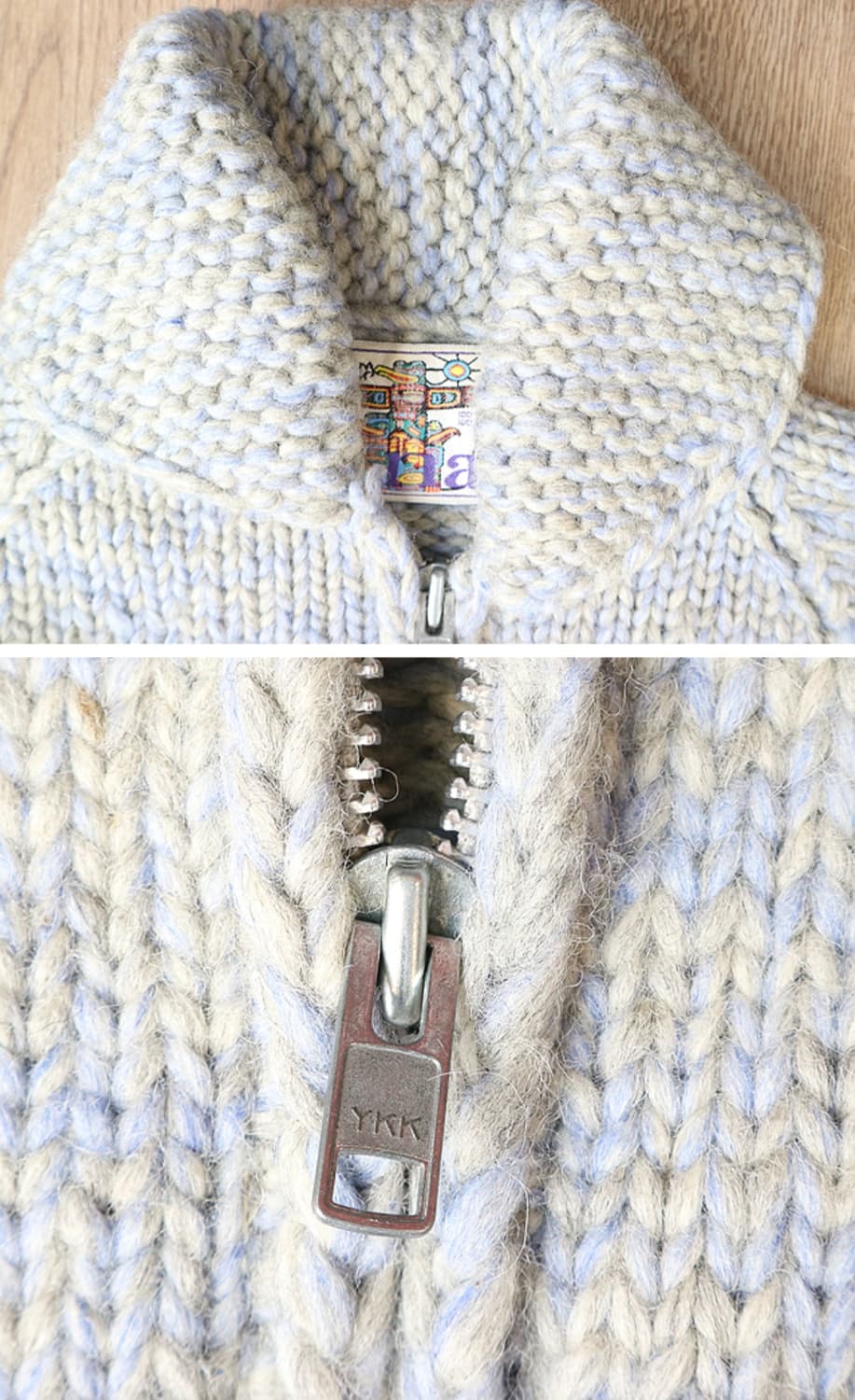 캐나다 핸드메이드 양모100% KANATA 카나타 코위찬 스웨터  상품이미지4