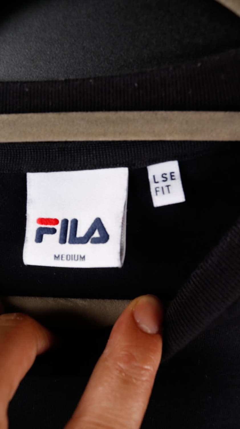 휠라 빅로고 검정 티셔츠 상품이미지3