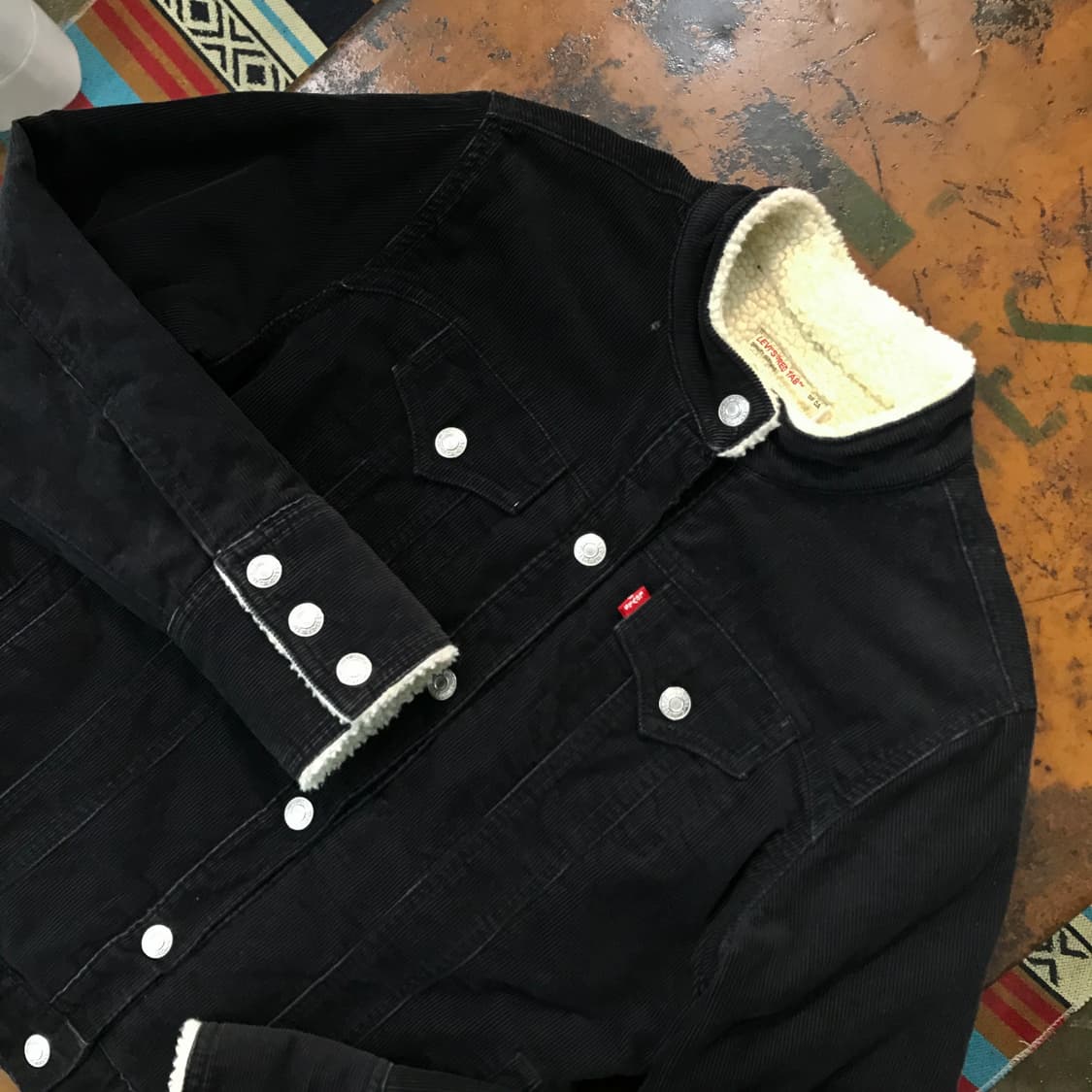 리바이스 레드탭 코듀로이 양털 셰르파 자켓 여성 55 사이즈 상품이미지2