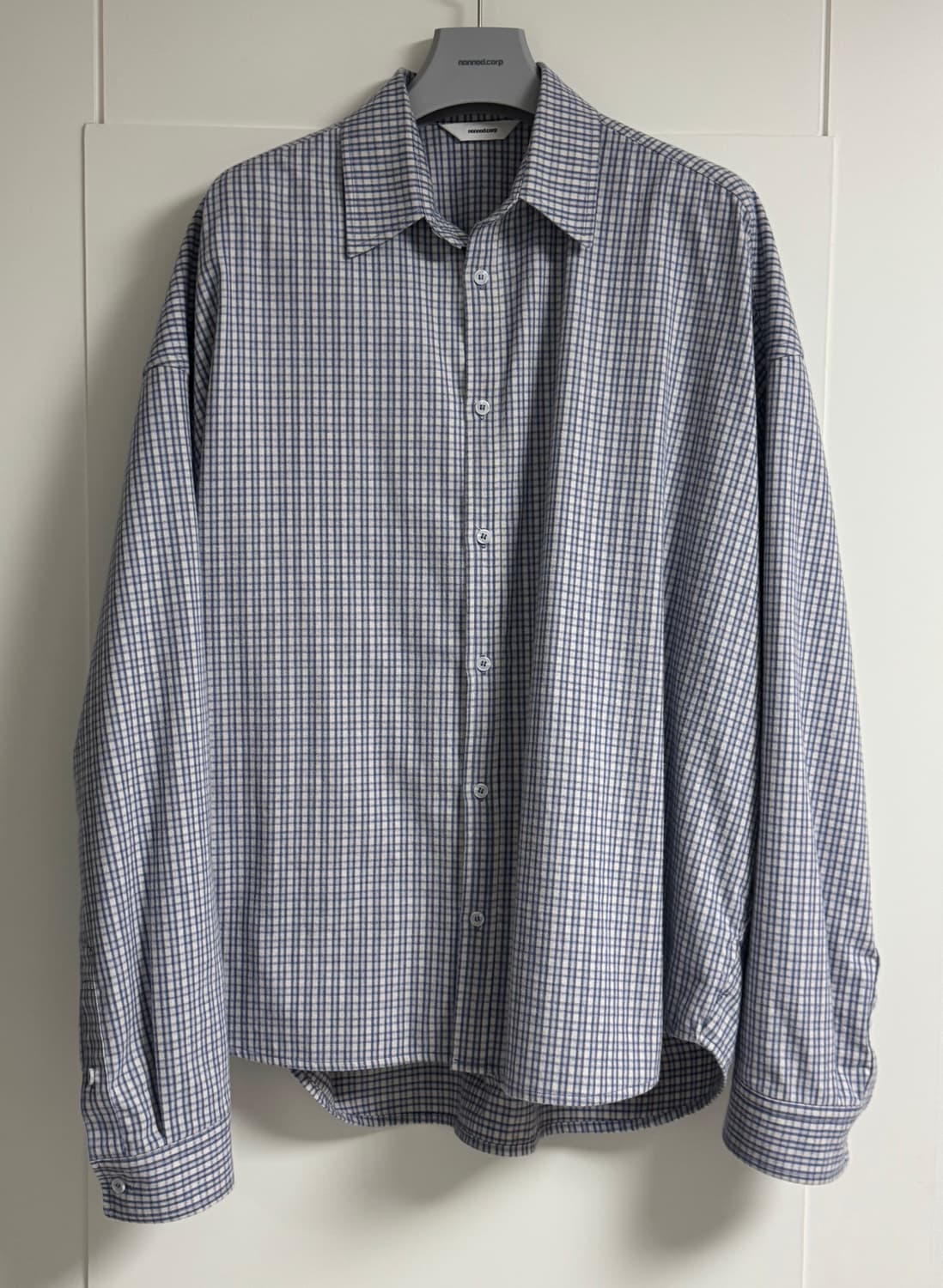 [2] 논노드 플렉시블 스트링 셔츠 스카이 블루 상품이미지2