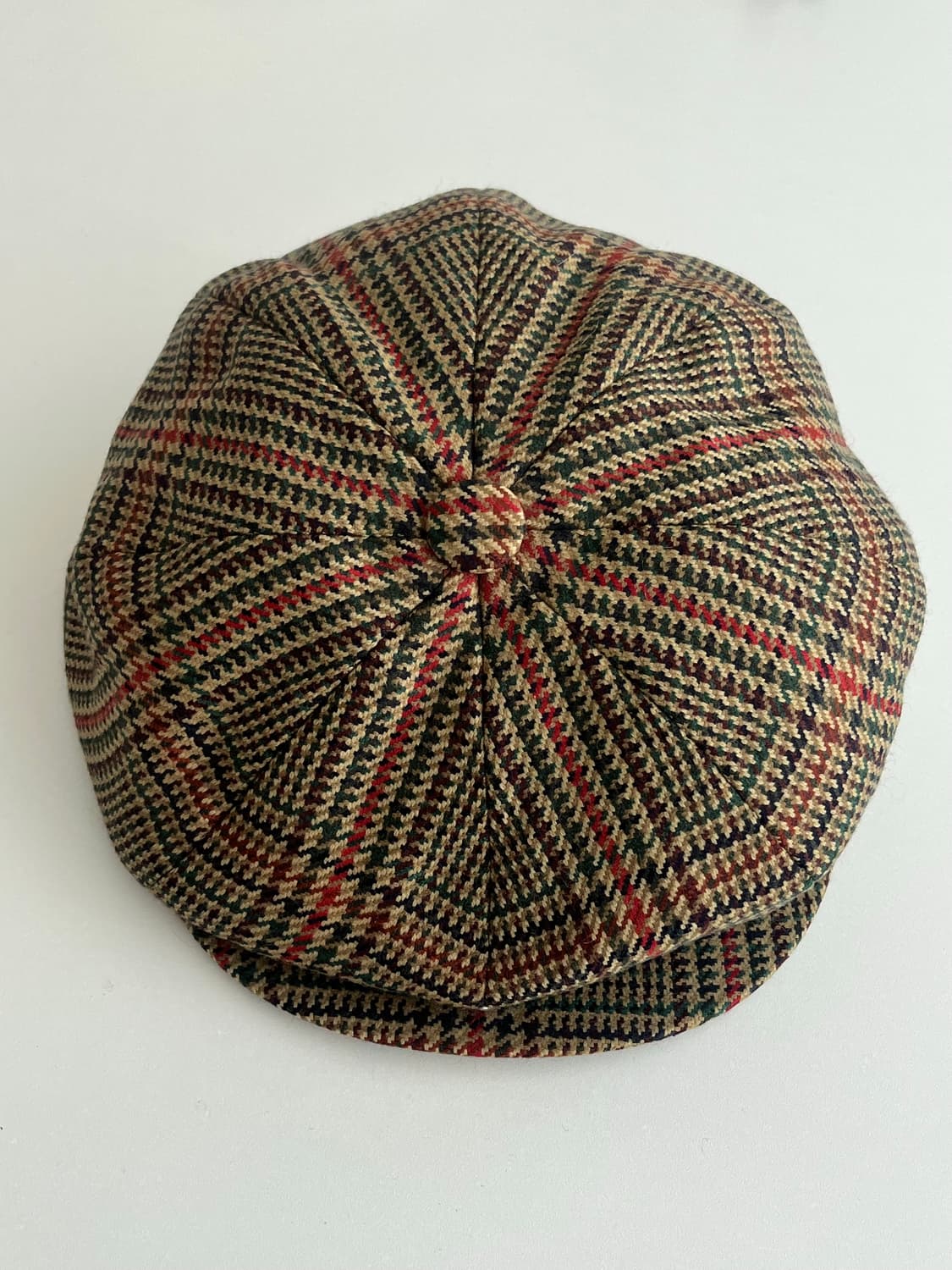 바버 Barbour 울 뉴스보이캡 체크 베이지 상품이미지2