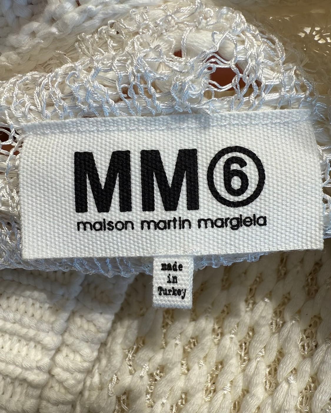 mm6 화이트 네트 코튼 가디건 상품이미지8