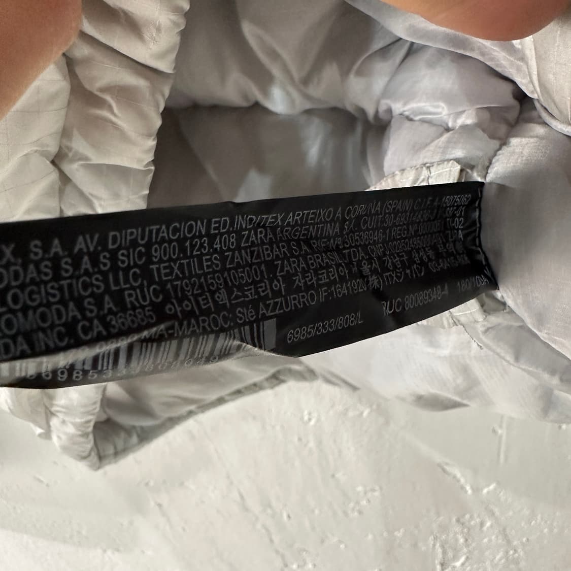 자라 dnwr 숏패딩 L 상품이미지6