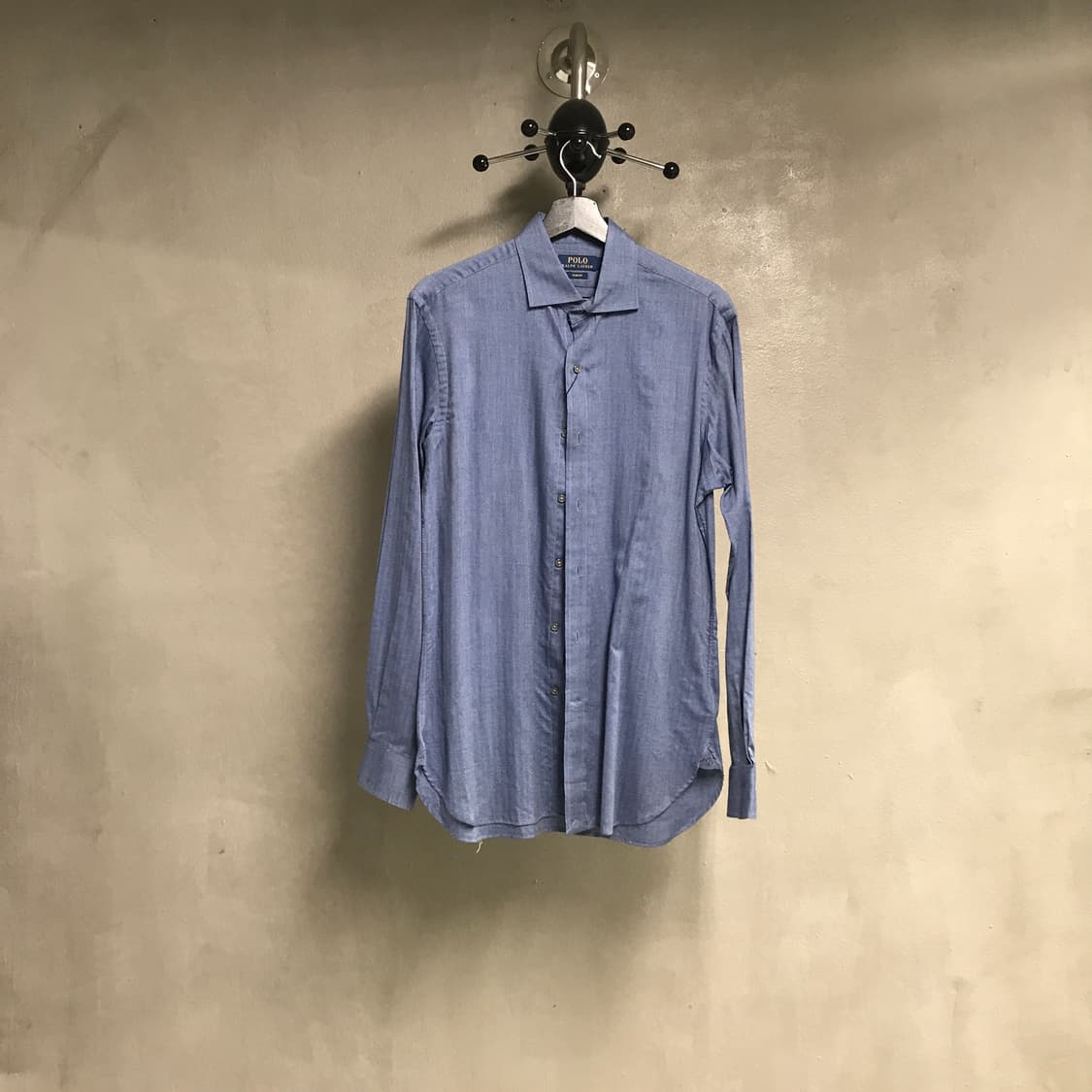 폴로 랄프로렌 솔리드 셔츠 블루 39 상품이미지1