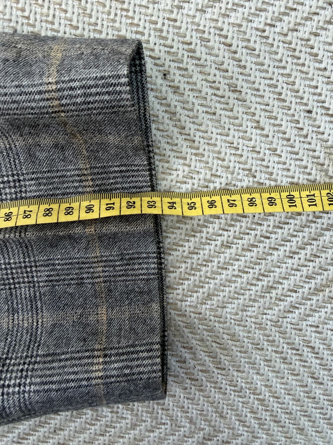 정품) 랑방 한섬 체크 패턴 슬랙스 바지 67(28) 상품이미지7