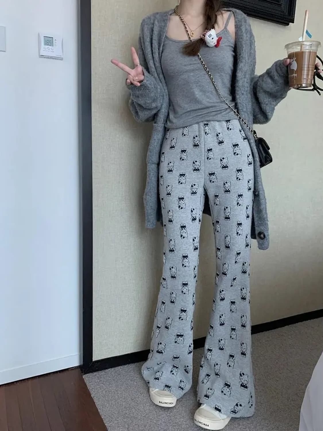 키티 부츠컷 팬츠 상품이미지6