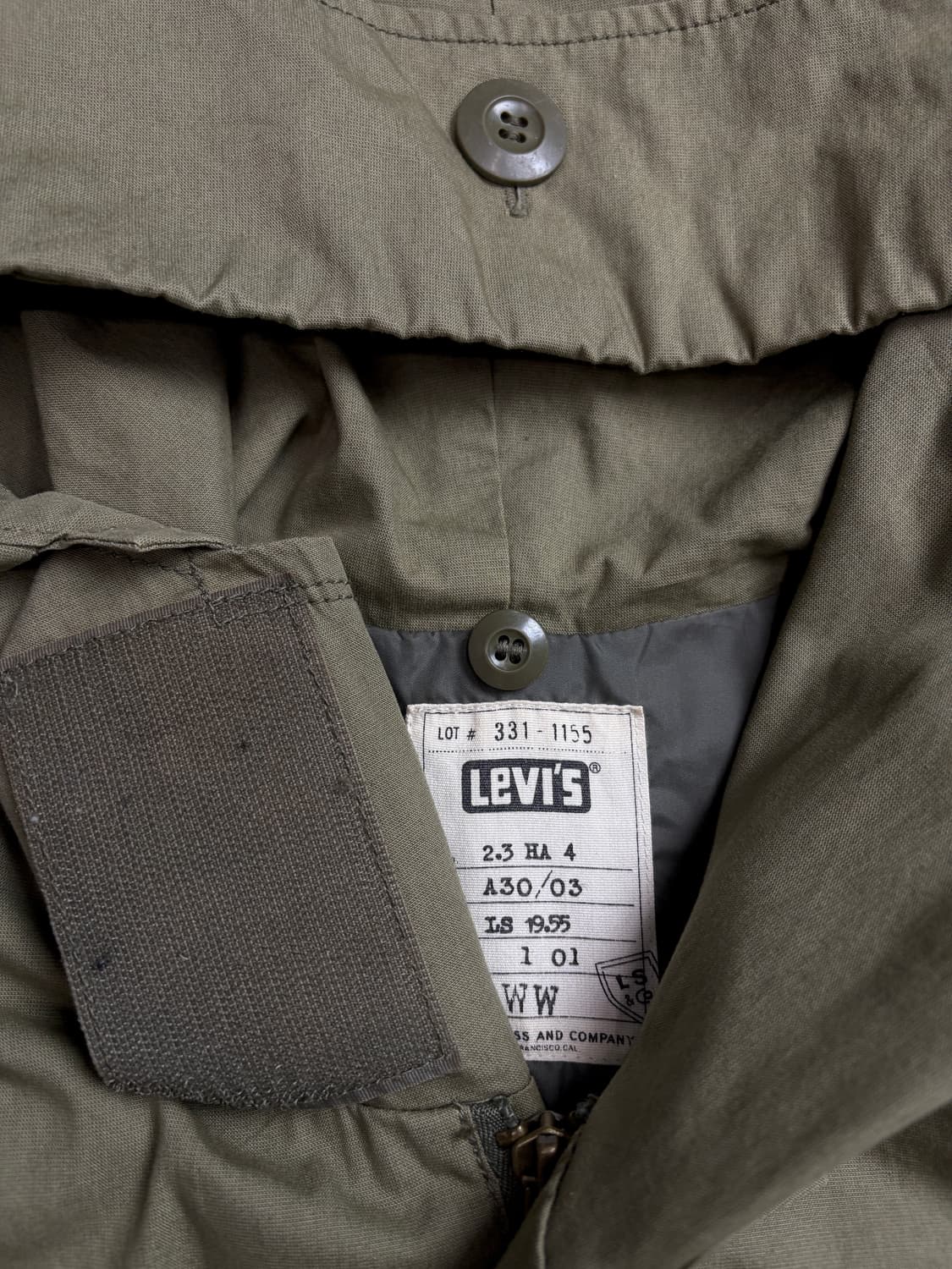 리바이스 USA 오리지날 피쉬테일 필드 야상 자켓 1896 상품이미지3